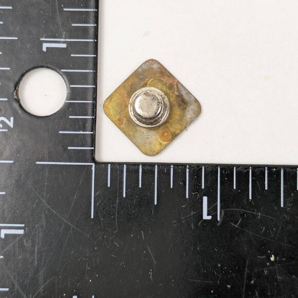 Vintage ST. & SMIT Enamel Lapel Pin Blue Diamond Industrial Company Badge - Picture 2 of 2